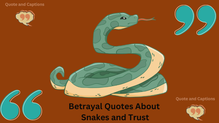 betrayal quotes about snakes and trust